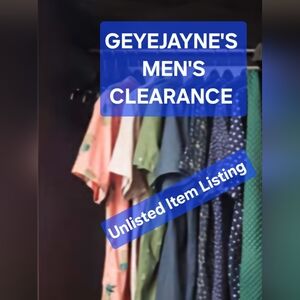 Men's Unlisted Listing